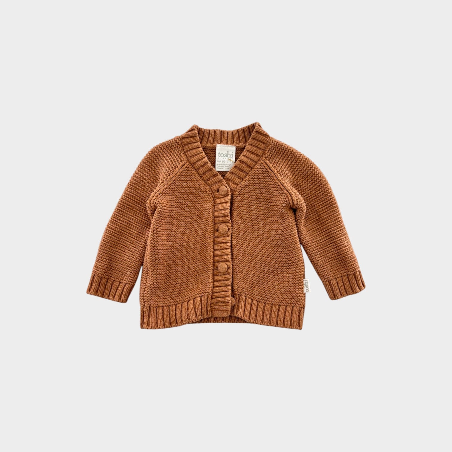 Toshi Brown Knit Cardigan, Size 00