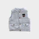 Jacadi Paris Stripe Puffer Vest, Size 00