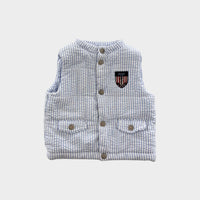 Jacadi Paris Stripe Puffer Vest, Size 00