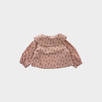 Floral Collar Blouse, Size 00