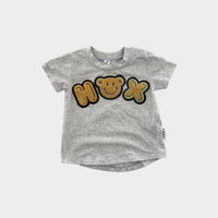 Hux Grey Logo T-Shirt, Size 00