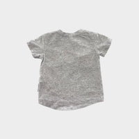 Hux Grey Logo T-Shirt, Size 00