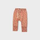 Nature Baby Orange Print Leggings, Size 000