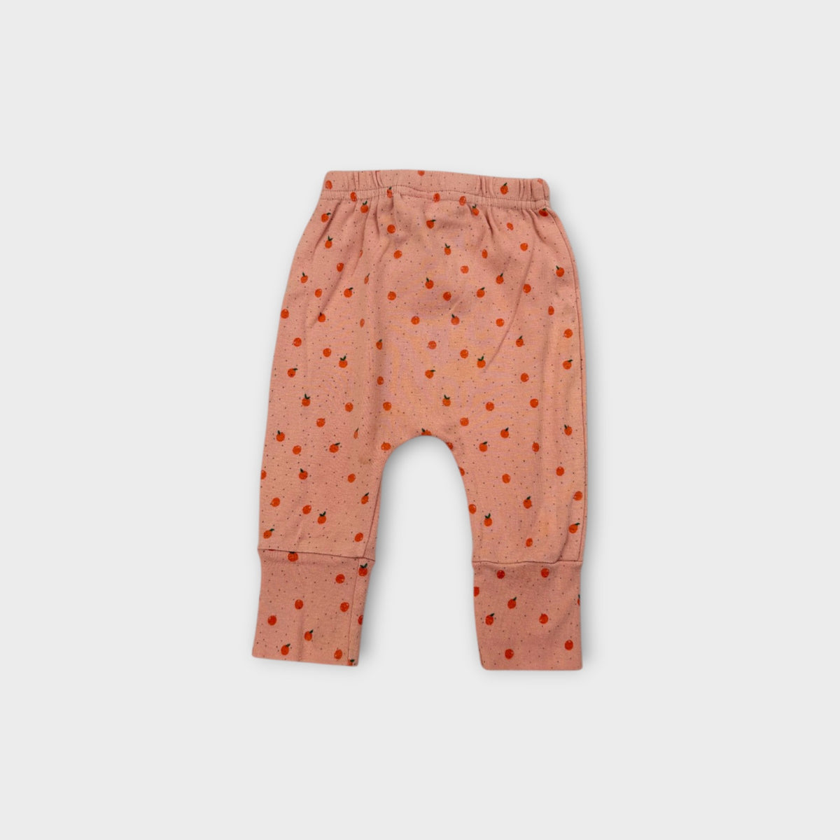 Nature Baby Orange Print Leggings, Size 000