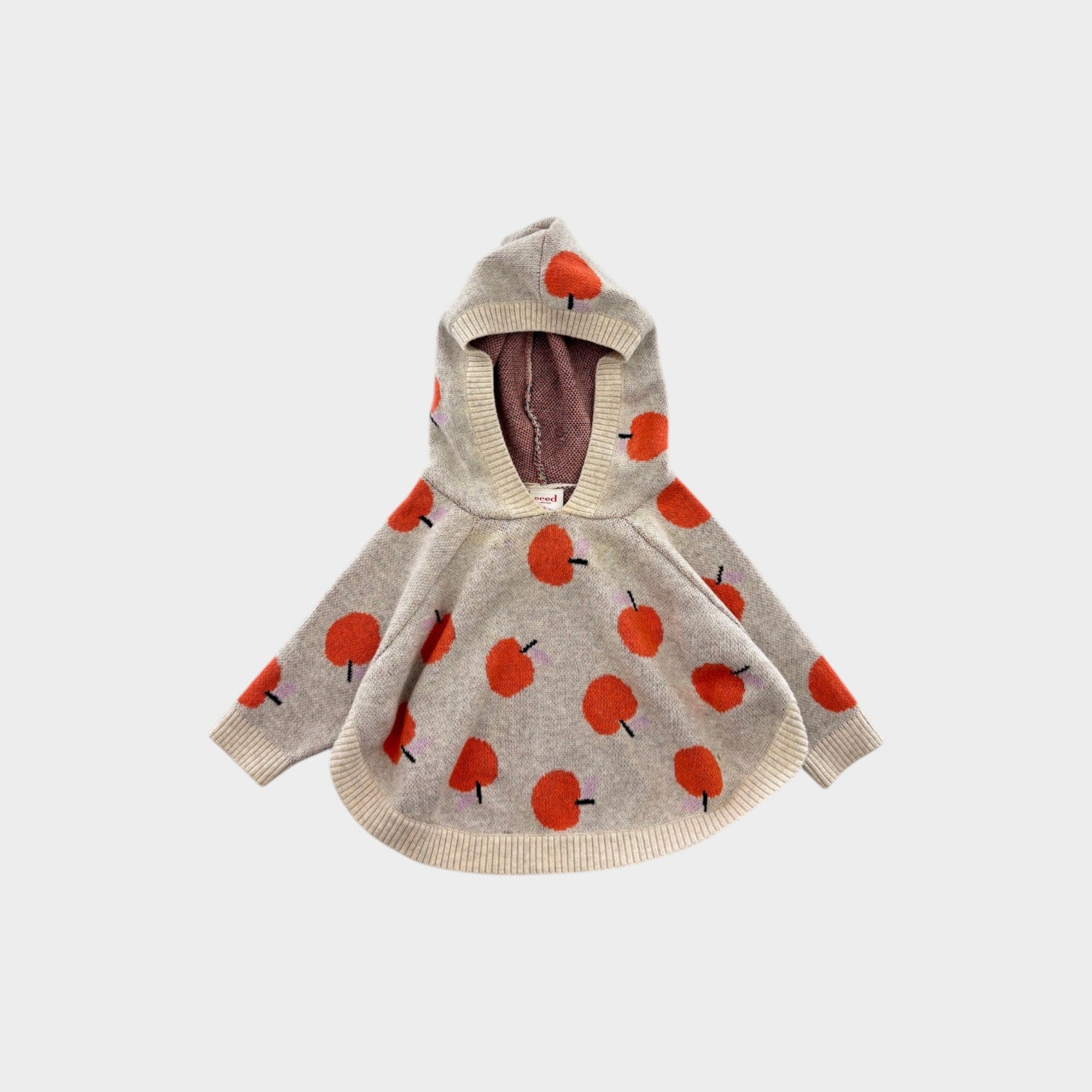 Seed Heritage Orange Poncho Jumper, Size 00