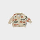 Hux Cherry Print Cardigan, Size 00