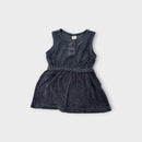 Hux Navy Terry Dress, Size 00