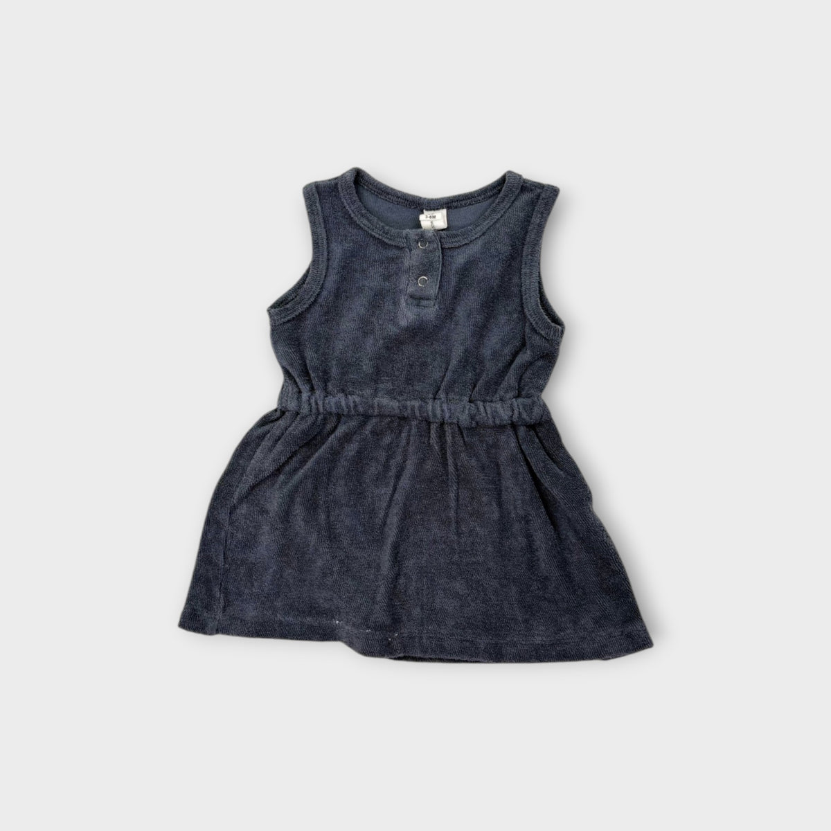 Hux Navy Terry Dress, Size 00