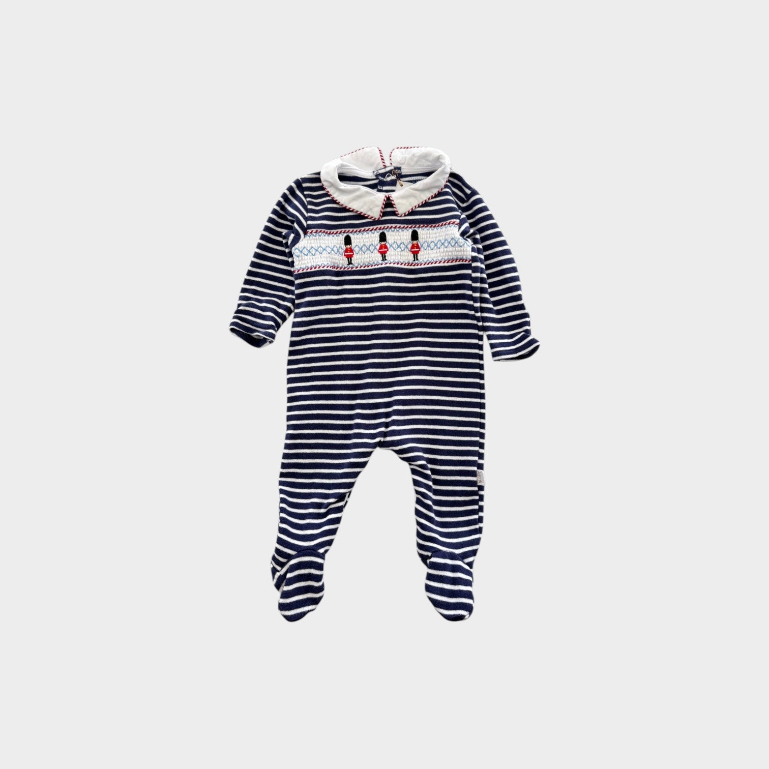 Stripe Royal Guard Onesie, Size 00