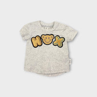Hux Grey Logo T-Shirt, Size 00