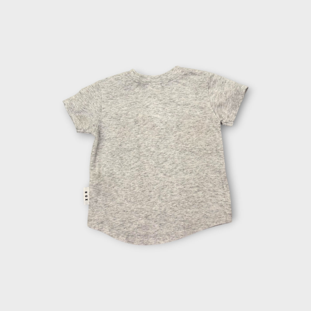 Hux Grey Logo T-Shirt, Size 00