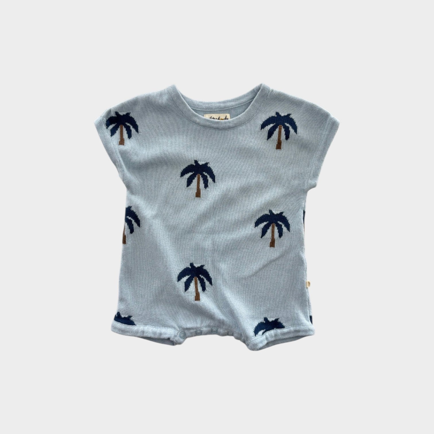 Wilson & Frenchy Palm Tree Knit Romper, Size 00