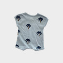 Wilson & Frenchy Palm Tree Knit Romper, Size 00