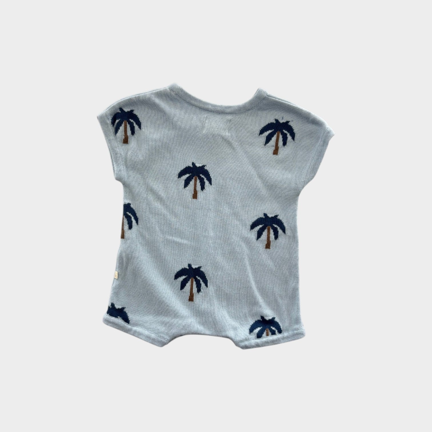 Wilson & Frenchy Palm Tree Knit Romper, Size 00