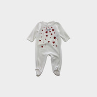 Petit Bateau Velour Onesie, Size 00