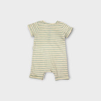 Purebaby Stripe Turtle Romper, Size 00