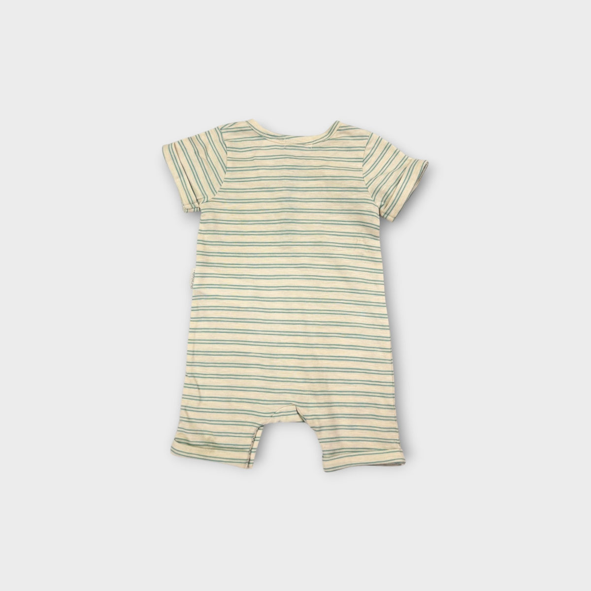 Purebaby Stripe Turtle Romper, Size 00