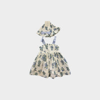 Joie Floral Dress and Hat Set, Size 00