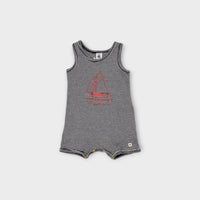 Petit Bateau Stripe Singlet Romper, Size 0