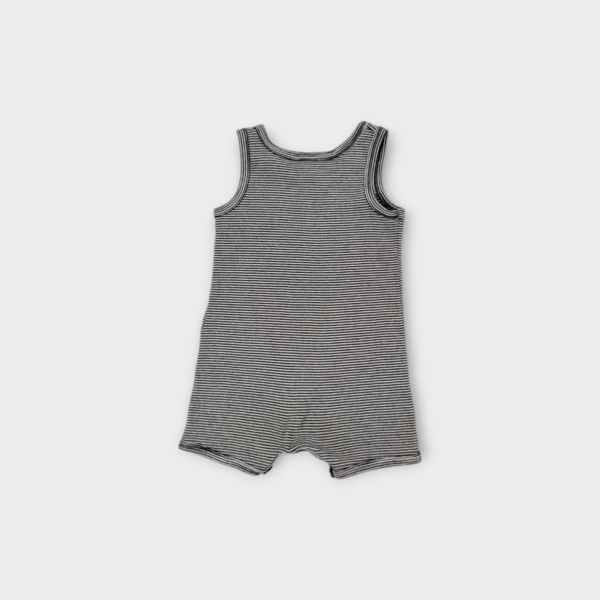 Petit Bateau Stripe Singlet Romper, Size 0