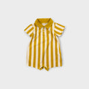 Seed Heritage Stripe Terry Romper, Size 00