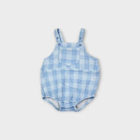Seed Heritage Gingham Muslin Romper, Size 00