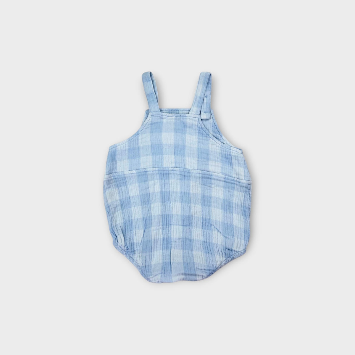 Seed Heritage Gingham Muslin Romper, Size 00
