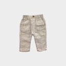 Beige Linen Pants, Size 00