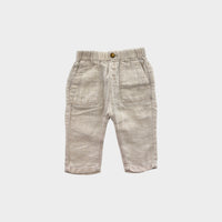 Beige Linen Pants, Size 00