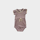 Nature Baby Mauve Knit Romper, Size 00