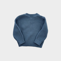 Aster & Oak Blue Cable Knit Jumper, Size 00