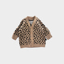 Hux Leopard Knit Cardigan, Size 00