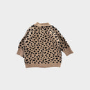 Hux Leopard Knit Cardigan, Size 00