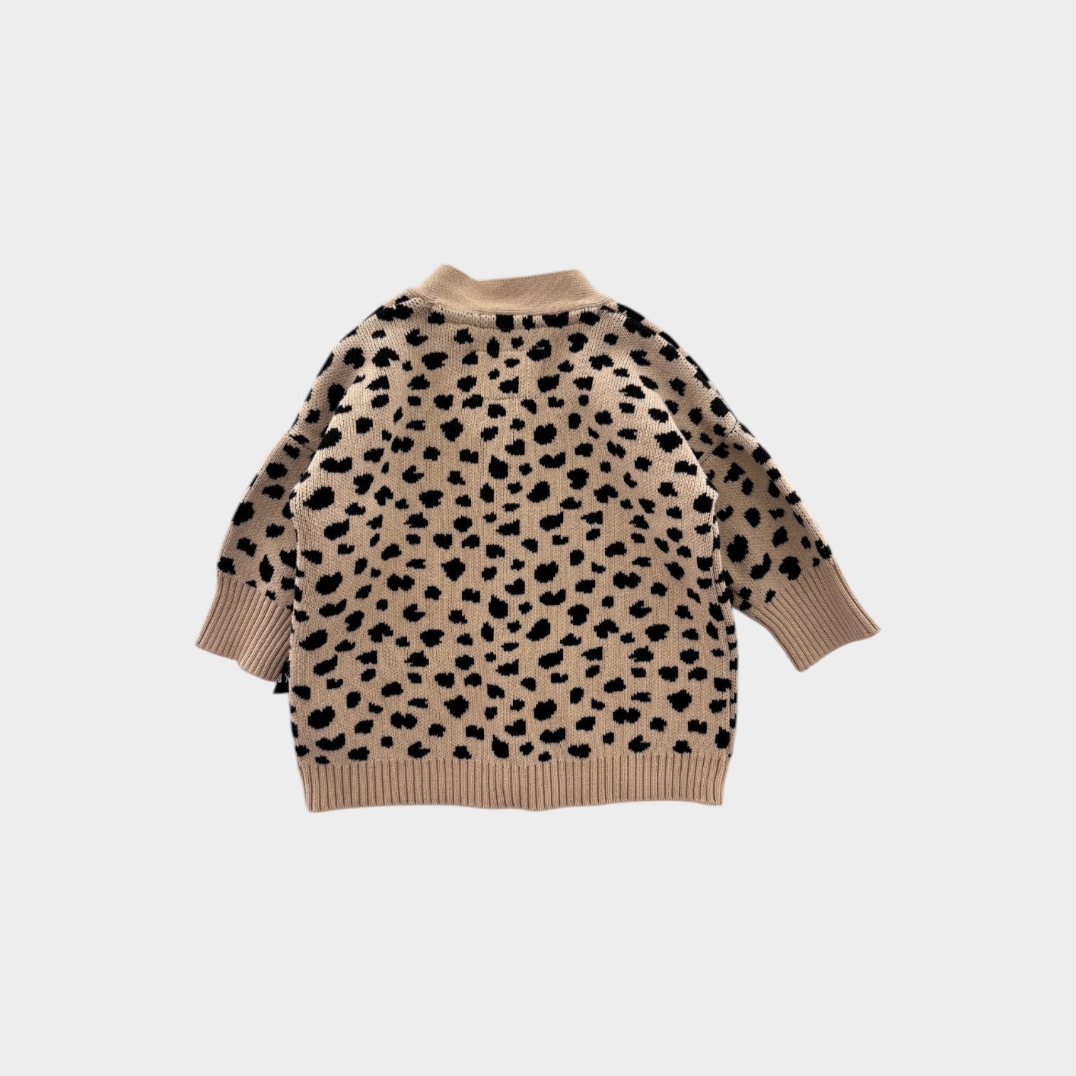 Hux Leopard Knit Cardigan, Size 00