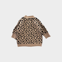Hux Leopard Knit Cardigan, Size 00