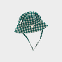 Purebaby Gingham Sun Hat, Size 0000-000