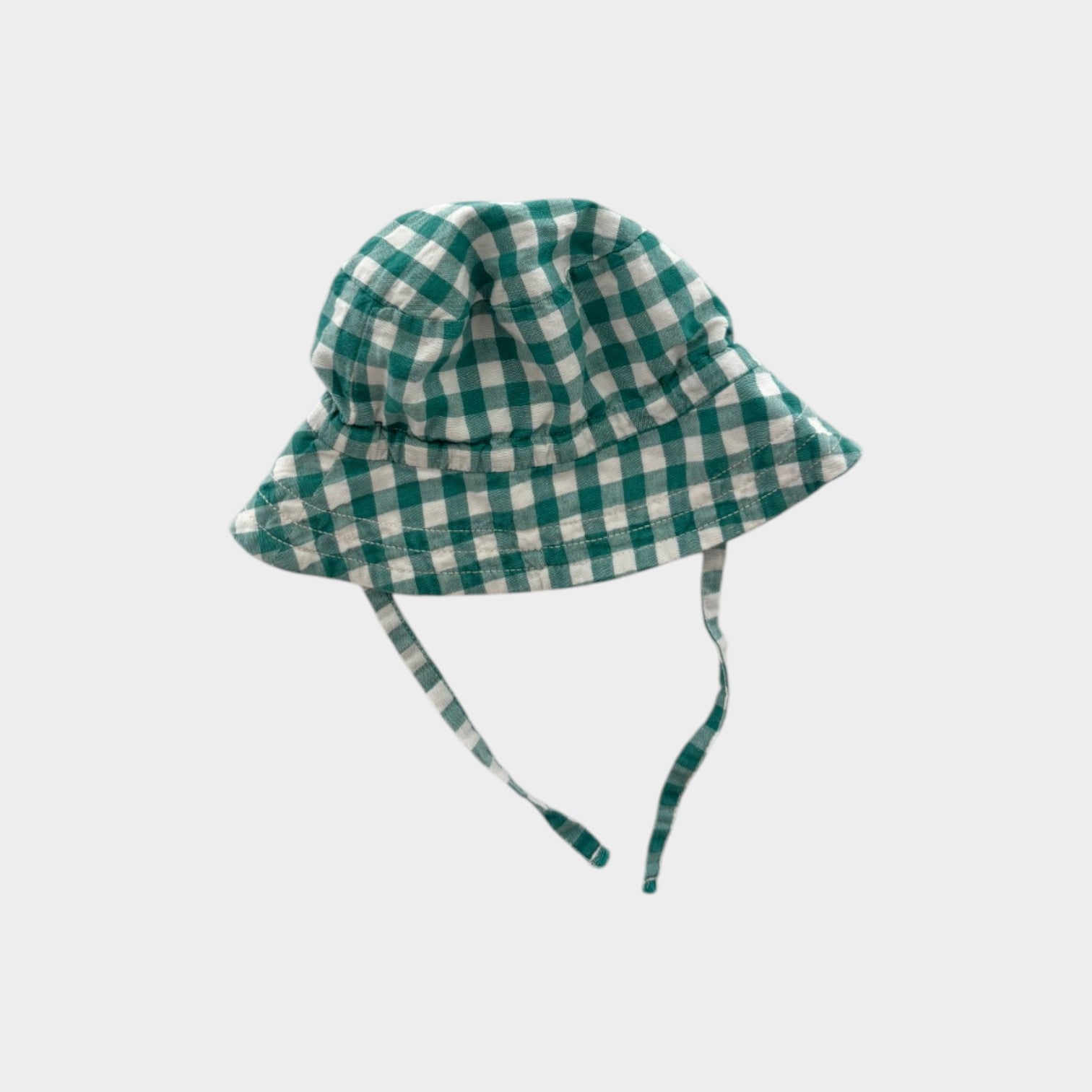 Purebaby Gingham Sun Hat, Size 0000-000