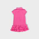 Ralph Lauren Pink Frill Polo Dress, Size 2
