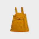 Goldie & Ace Mustard Cord Pinafore, Size 4