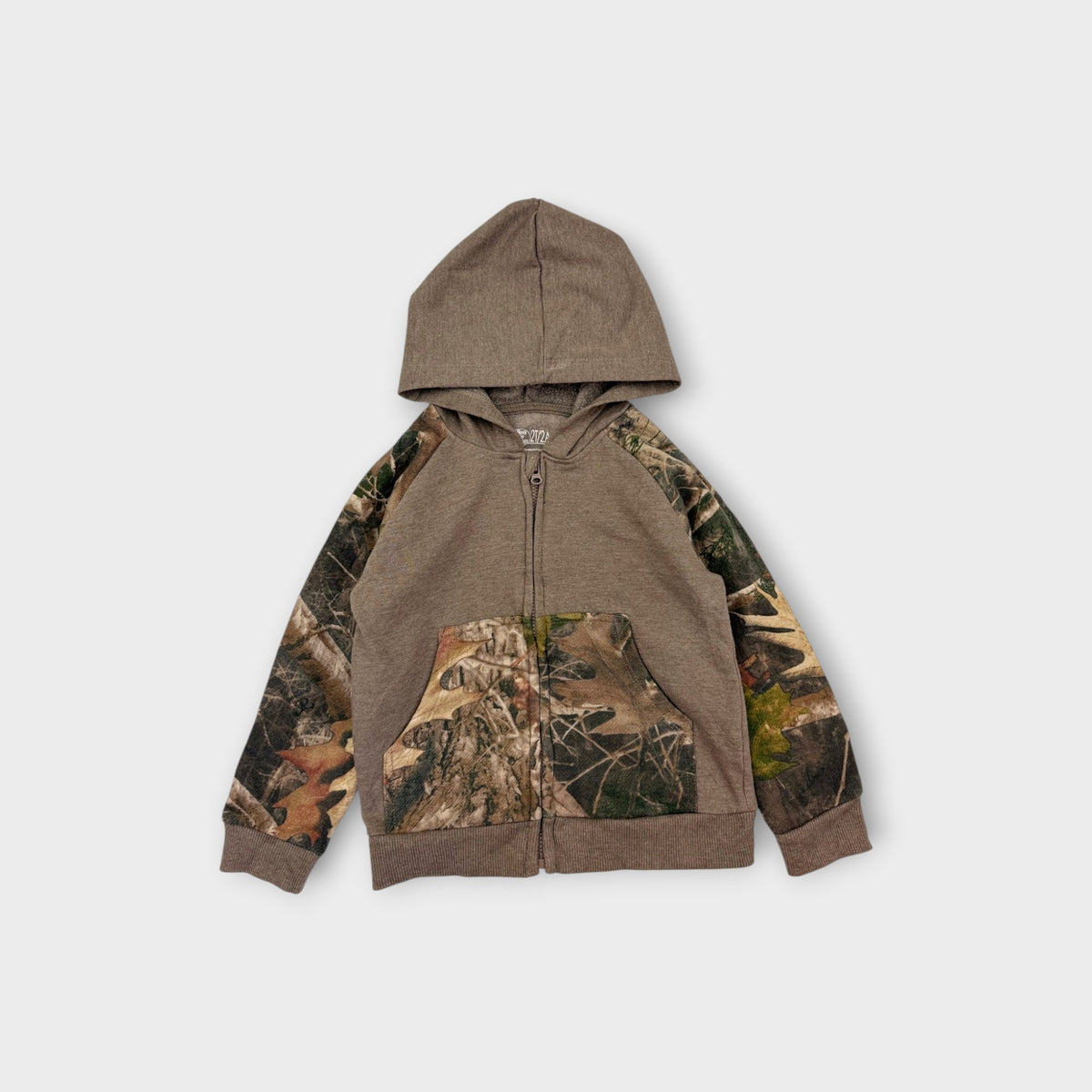 Camo Print Zip Through Jacket, Size 2