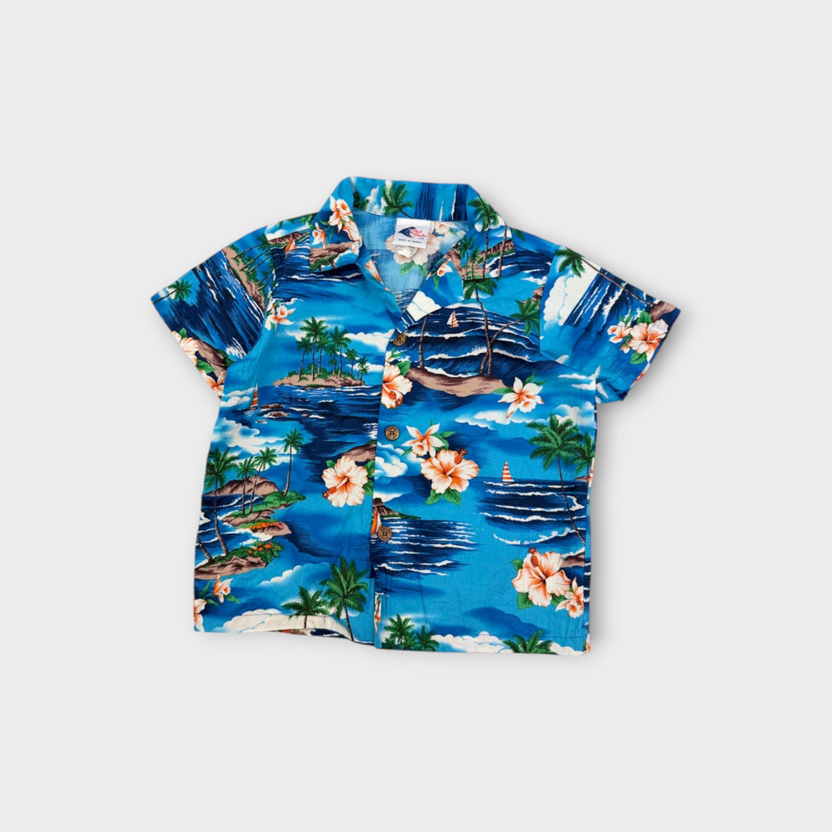 Retro Hawaiian Shirt, Size 3-4