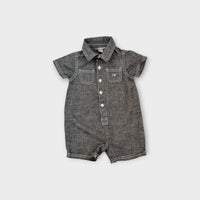 Calvin Klein Chambray Romper, Size 0