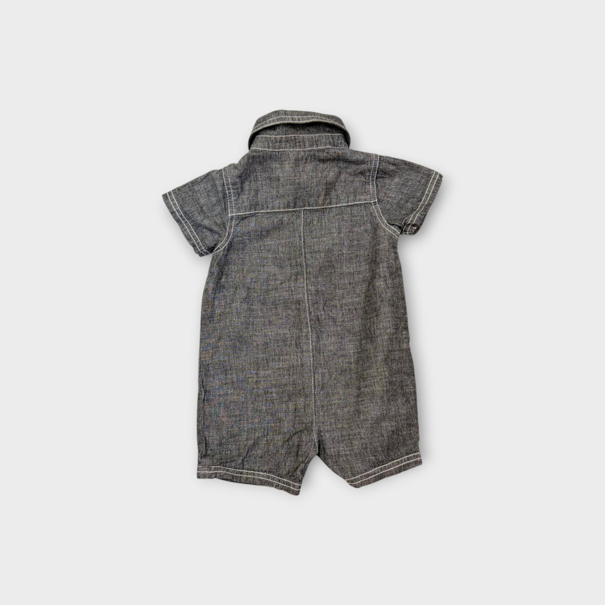 Calvin Klein Chambray Romper, Size 0