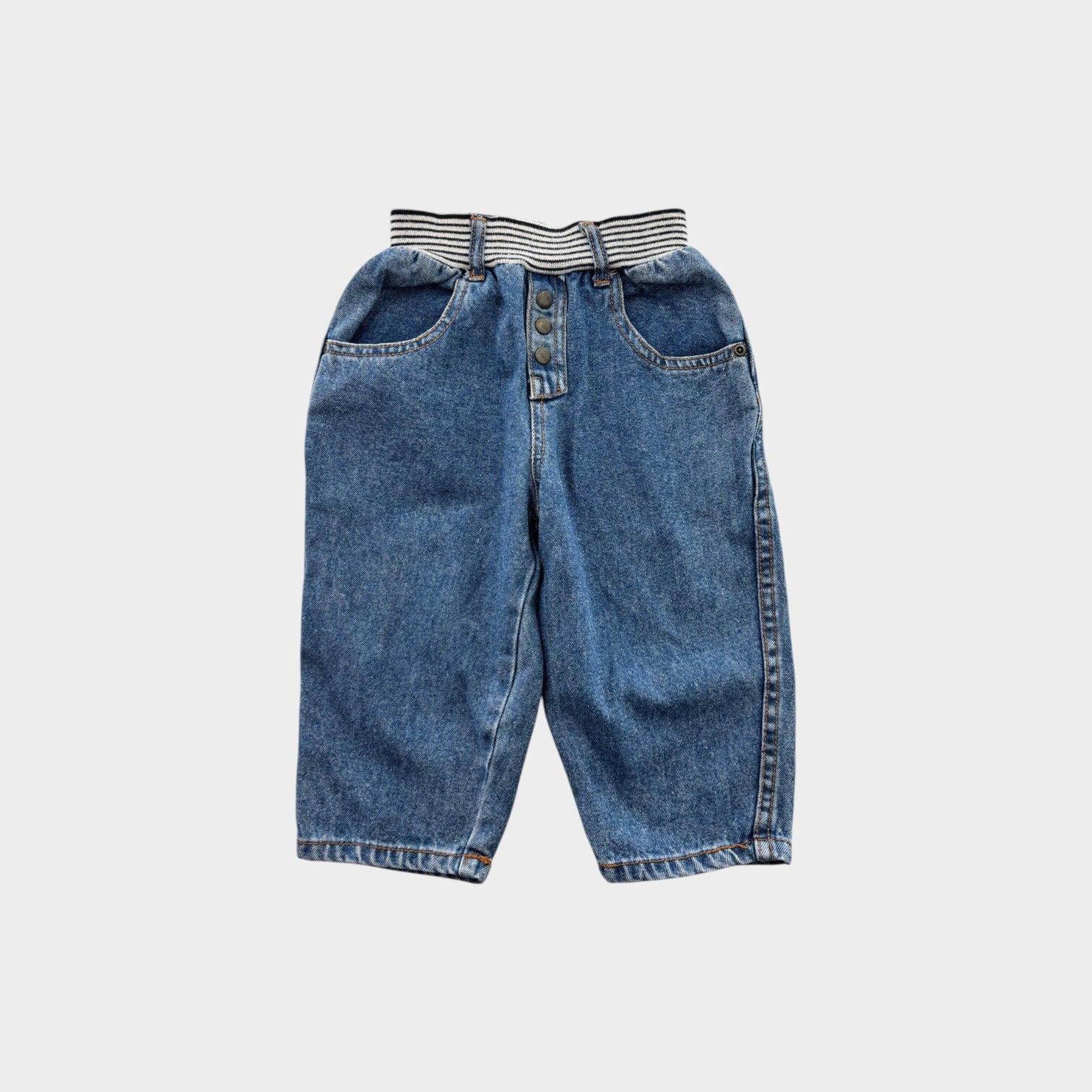Denim Barrel Jeans, Size 0