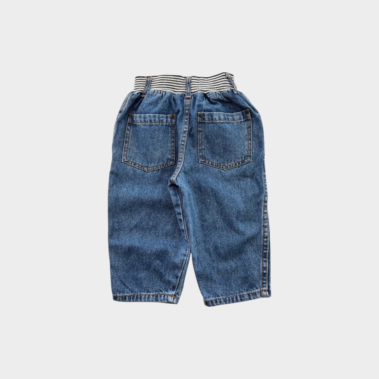 Denim Barrel Jeans, Size 0