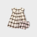 Jacadi Plaid Babydoll Dress, Size 18M