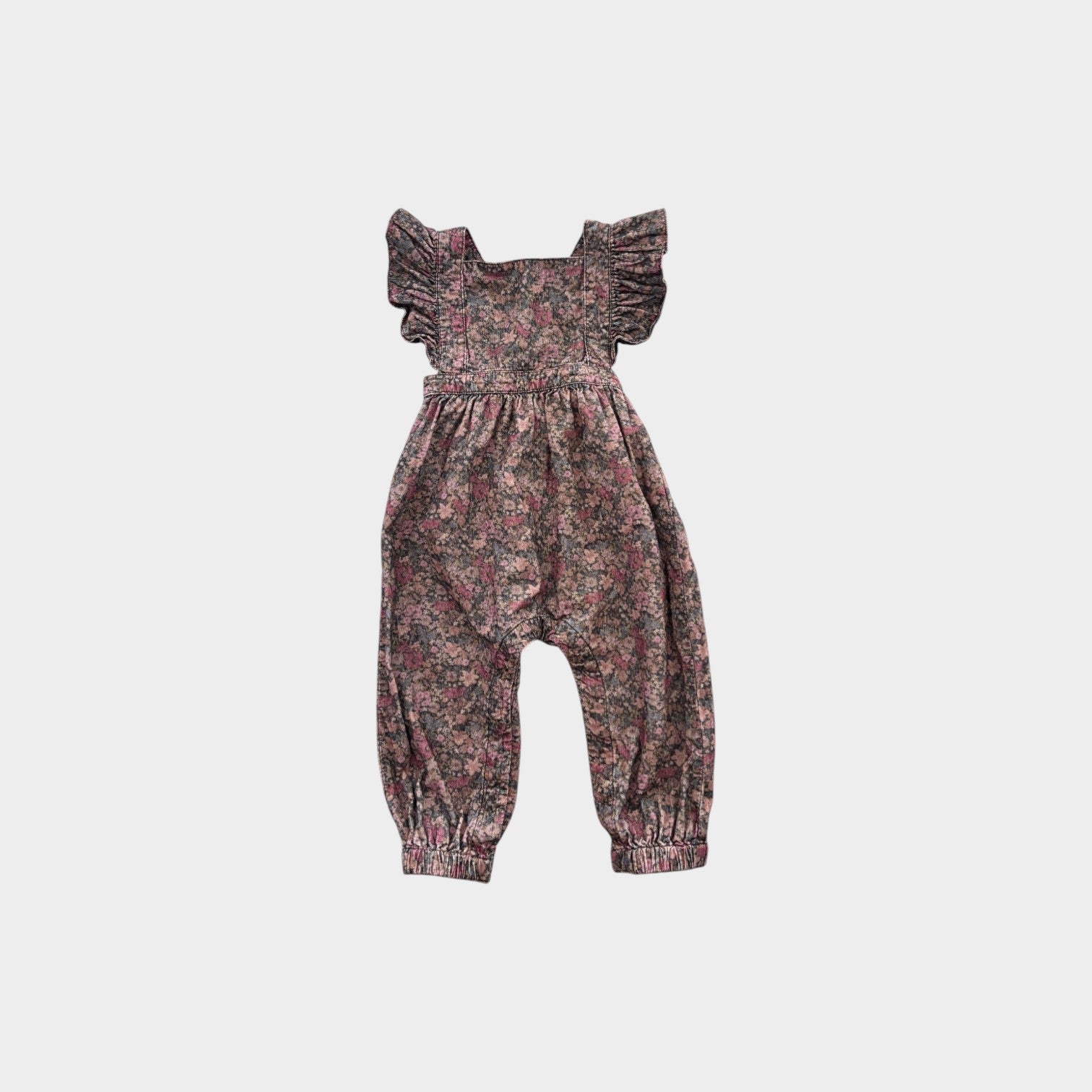 Jamie Kay Floral Corduroy Jumpsuit, Size 0