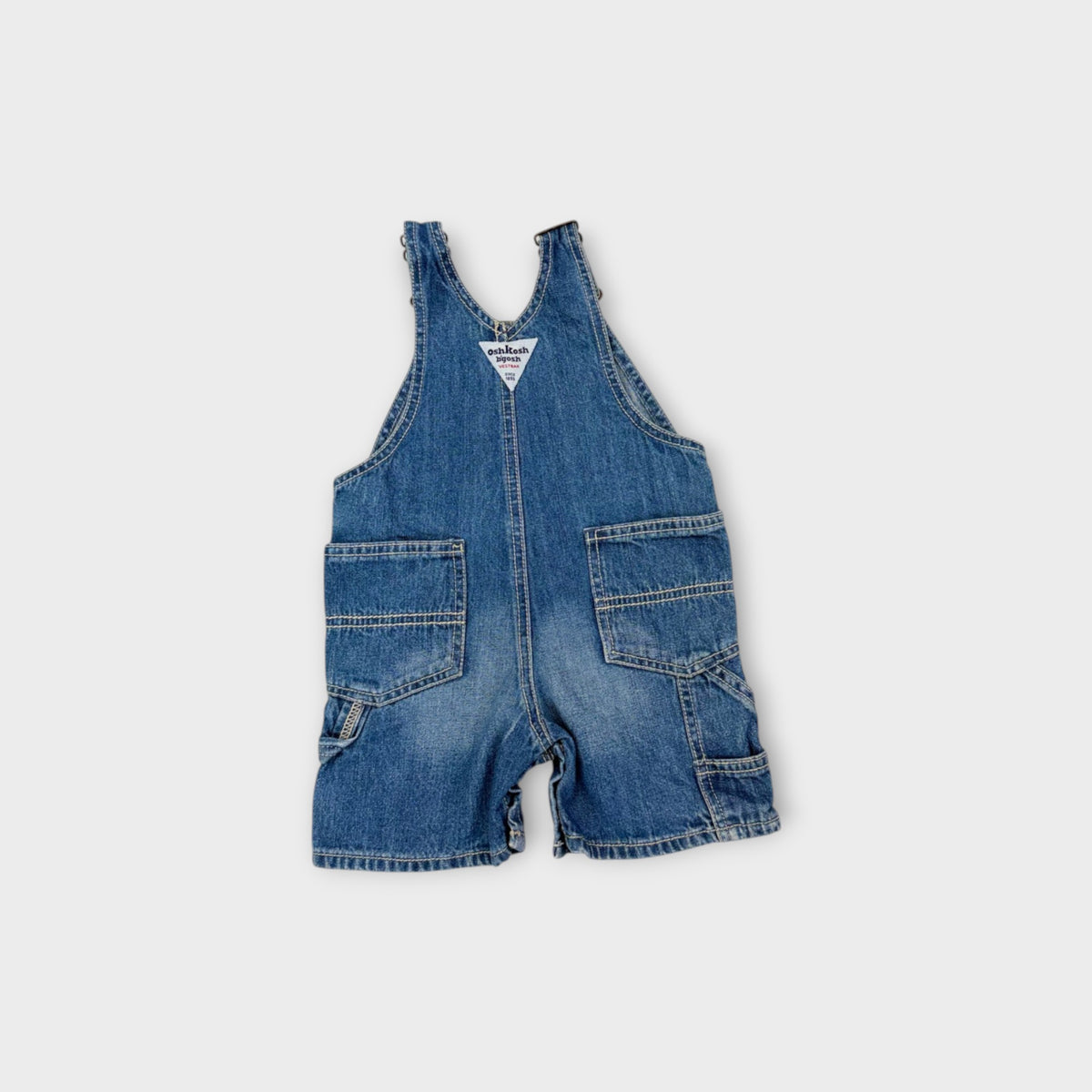 Oshkosh B'Gosh Retro Denim Shortalls, Size 0