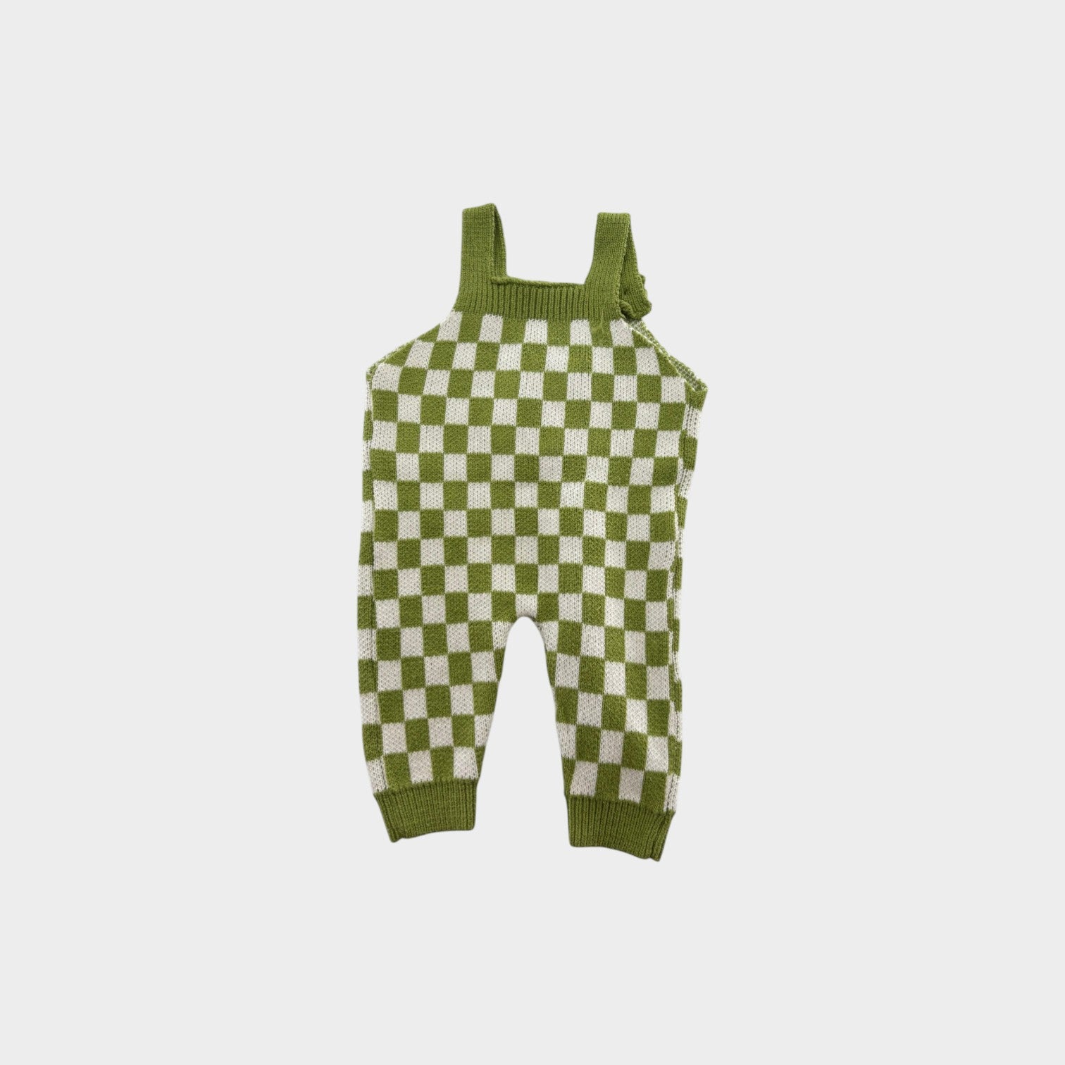 Mini Zali Green Checkerboard Jumpsuit, Size 00