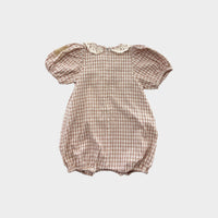 Apolina Gingham Romper, Size 0